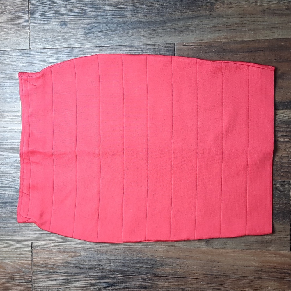 Arabella bandage skirt dark coral size M